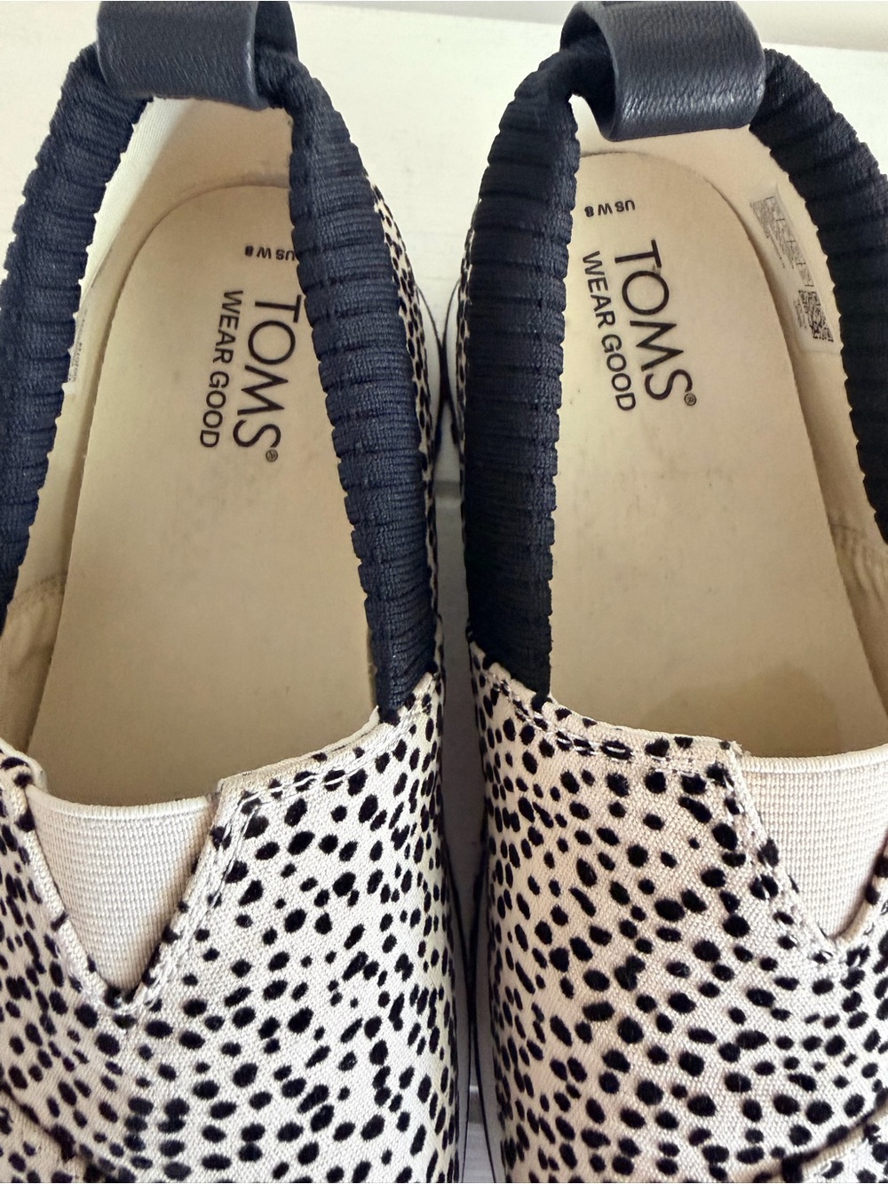 TOMS Alpargata Resident 2.0 Slip On Sneakers Cheetah Dot Patterned Size 8 - Picture 10 of 13